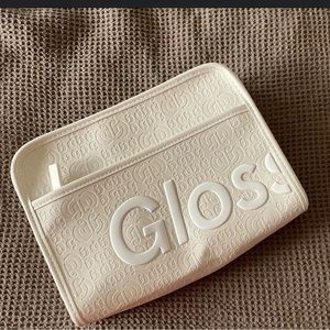 White glossier makeup bag!